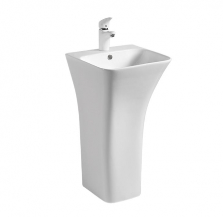 Lavoare stative - Lavoar de podea freestanding Rea Ada Slim Alb