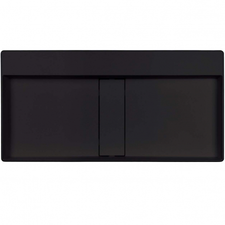 Lavoar din granit, capac scurgere, montare blat, 80x40 cm, negru, Deante Blur [1]
