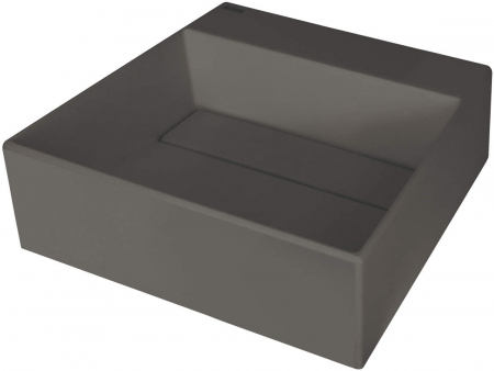 Lavoar din granit, capac scurgere, montare blat, 40x40 cm, antracit, Deante Correo