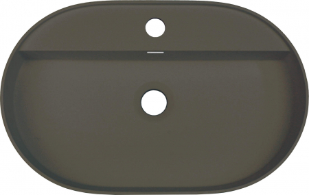 Lavoar baie pe blat, antracit metalic, 55 cm, oval, Deante Silia [1]
