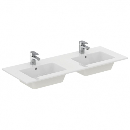 Chiuvete baie - Lavoar dublu incastrat alb 122 cm, dreptunghiular, Ideal Standard Tempo