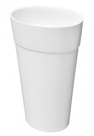 Chiuvete baie - Lavoar freestanding alb 46 cm din compozit mineral DuraBe, Besco Uniqa