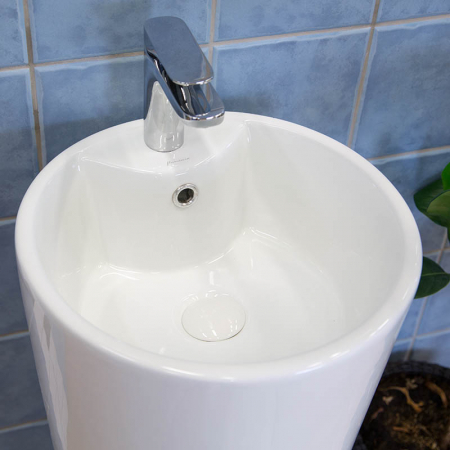 Lavoar freestanding rotund cu preaplin, Fluminia, Athos-B [3]