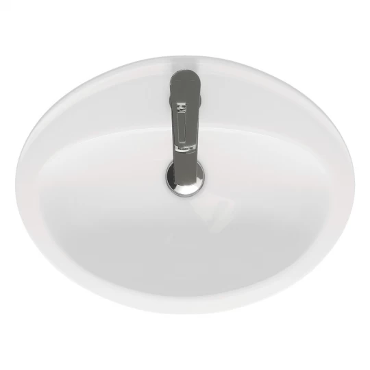 Lavoar incastrat alb 54 cm, oval, Cersanit Calla [7]