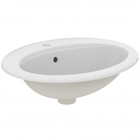 Lavoar incastrat alb 56 cm, oval, orificiu baterie si preaplin, Ideal Standard Eurovit [1]