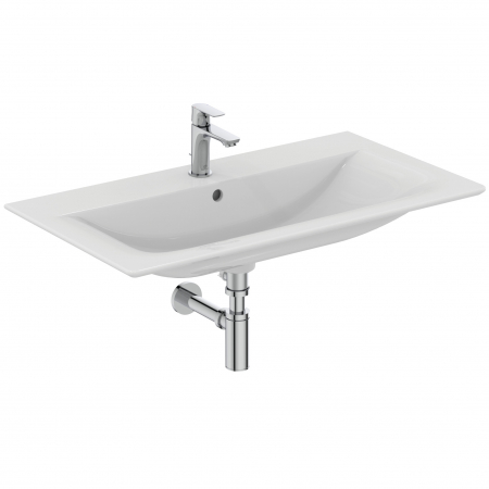 Chiuvete baie - Lavoar incastrat alb 84 cm, dreptunghiular, Ideal Standard Connect Air