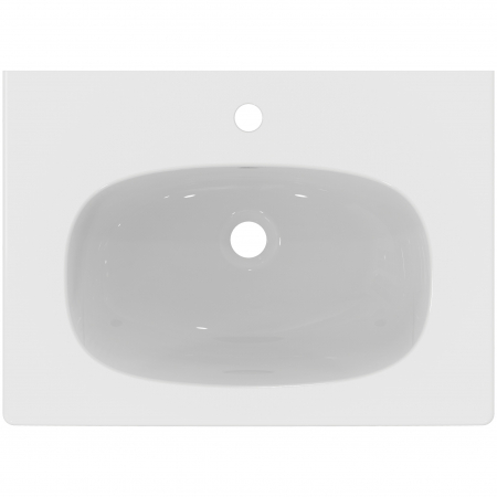 Lavoar incastrat alb lucios 63 cm, dreptunghiular, Ideal Standard Tesi [3]