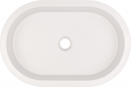 Lavoar incastrat compozit alb Deante Silia, oval, 59 cm [1]