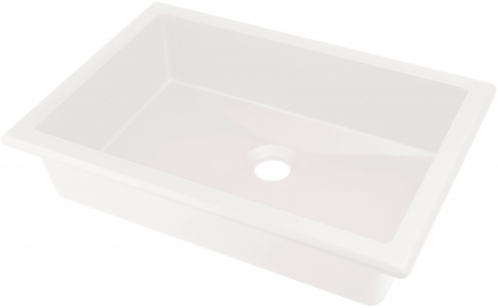 Chiuvete baie - Lavoar incastrat compozit alb Deante Correo, dreptunghiular, 50 cm