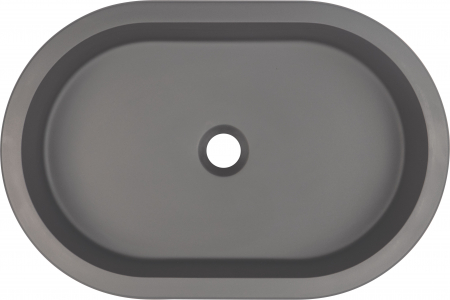 Lavoar incastrat compozit antracit Deante Silia, oval, 59 cm [1]