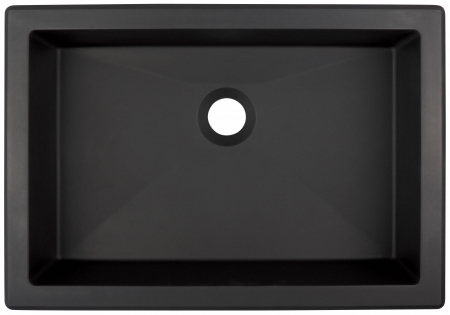 Lavoar incastrat compozit negru Deante Correo, dreptunghiular, 50 cm [1]