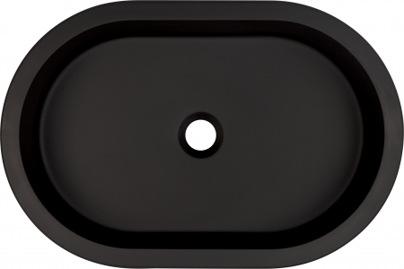 Lavoar incastrat compozit negru Deante Silia, oval, 59 cm [1]