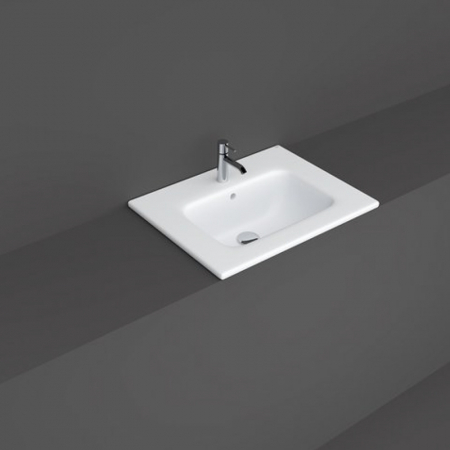 Chiuvete baie - Lavoar incastrat alb lucios 60 cm, dreptunghiular, Rak Joy