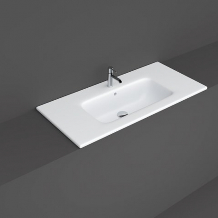 Lavoar incastrat alb lucios 100 cm, dreptunghiular, Rak Joy