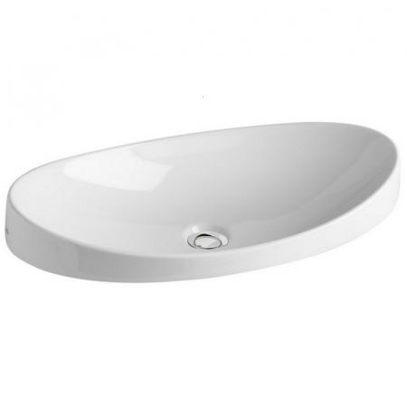 Chiuvete baie - Lavoar incastrat alb lucios 65 cm, oval, Gala Klea