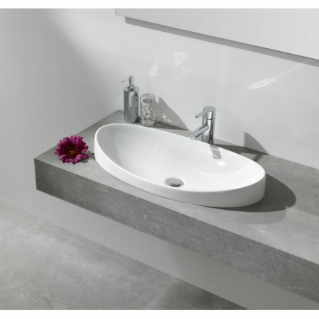 Lavoar incastrat alb lucios 65 cm, oval, Gala Klea [1]