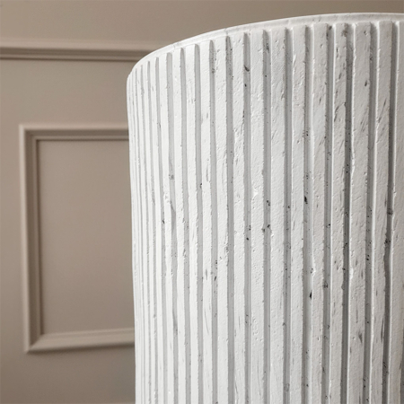 Lavoar freestanding rotund REA Margarita, piatra compozita Artificial Stone, alb imitatie piatra, 39 x 39 cm [4]