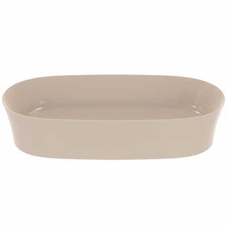 Lavoar pe blat bej lucios 60 cm, oval, fara preaplin, Ideal Standard Ipalyss [1]