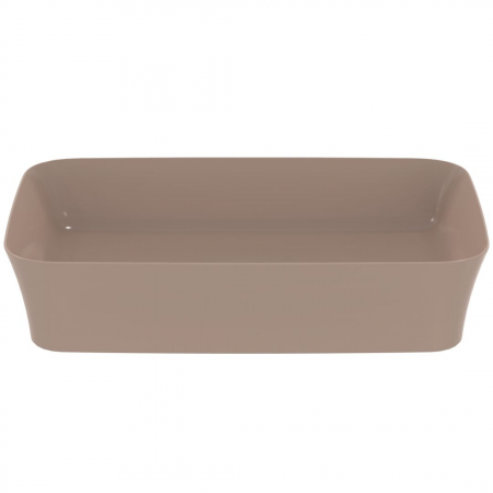 Lavoar pe blat maro lucios 55 cm, dreptunghiular, fara preaplin, Ideal Standard Ipalyss [1]