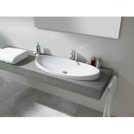 Lavoar incastrat alb lucios 90 cm, oval, Gala Klea [1]