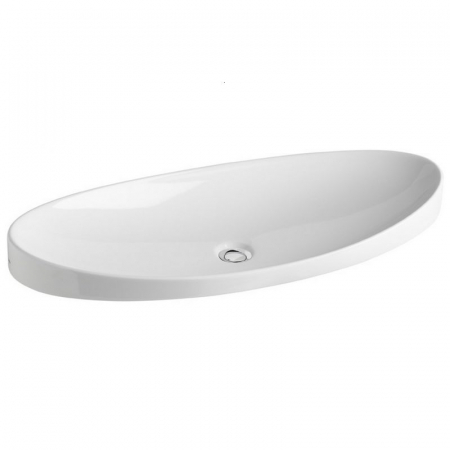 Chiuvete baie - Lavoar incastrat alb lucios 90 cm, oval, Gala Klea