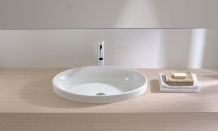 Lavoar incastrat alb 63 cm, oval, Gala Ovalo [1]