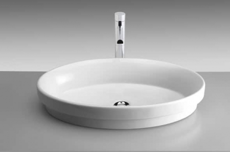 Chiuvete baie - Lavoar incastrat alb 63 cm, oval, Gala Ovalo