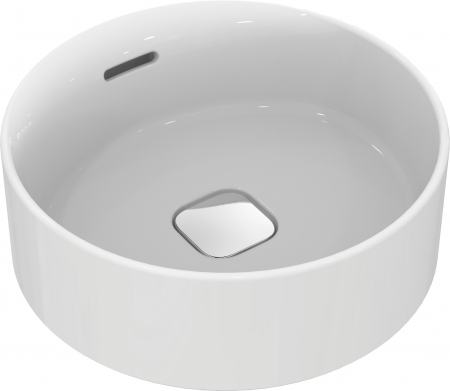 Chiuvete baie - Lavoar pe blat alb 38 cm, rotund, cu preaplin, Ideal Standard Strada II