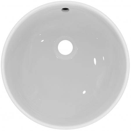 Lavoar pe blat alb 40 cm, rotund, cu preaplin, Ideal Standard i.Life B [2]