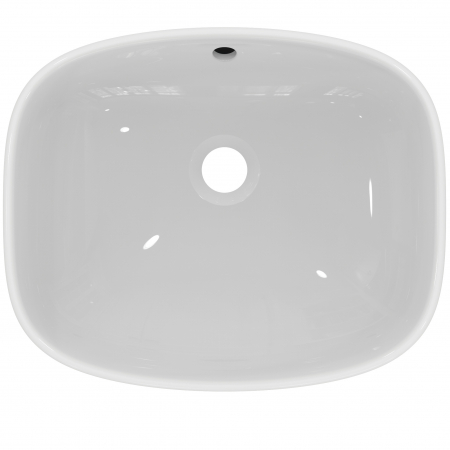 Lavoar pe blat alb 45 cm, dreptunghiular, cu preaplin, Ideal Standard i.Life B [3]