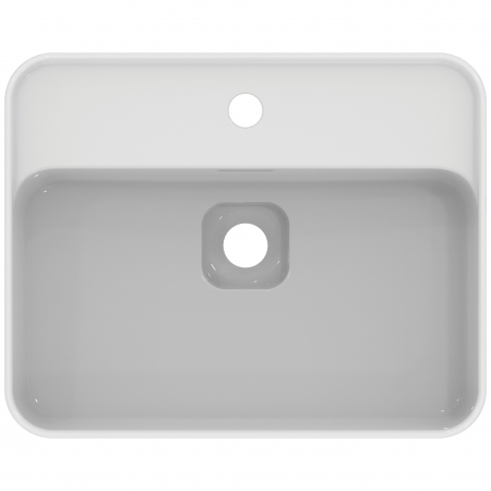 Lavoar pe blat alb 50 cm, dreptunghiular, cu orificiu baterie, Ideal Standard Strada II [4]