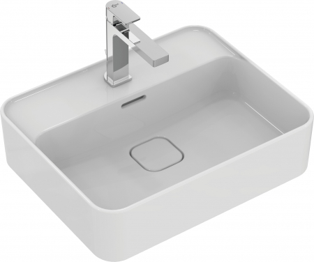 Lavoar pe blat alb 50 cm, dreptunghiular, cu orificiu baterie, Ideal Standard Strada II [1]