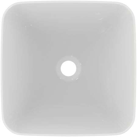 Lavoar pe blat alb lucios 40 cm, patrat, fara preaplin, Ideal Standard Connect Air [3]