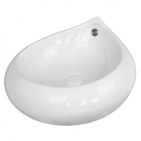 Baie - Lavoar pe blat alb lucios 47 cm modern Fluminia Tear