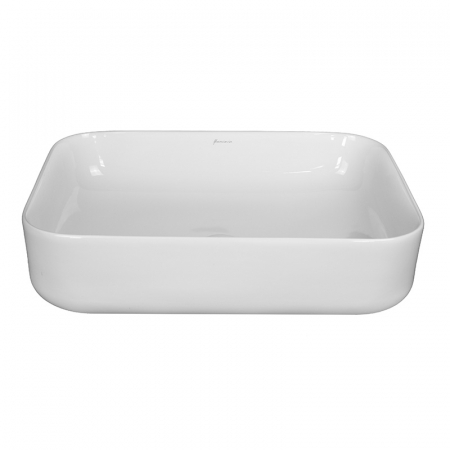 Lavoar pe blat alb lucios 49 cm, dreptunghiular, Fluminia Arno [1]