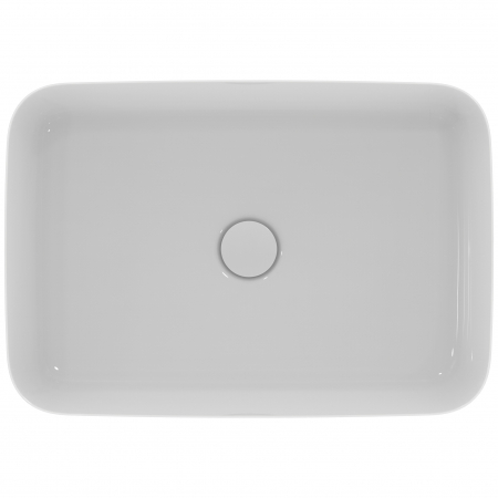 Lavoar pe blat alb lucios 55 cm, dreptunghiular, fara preaplin, Ideal Standard Ipalyss [3]