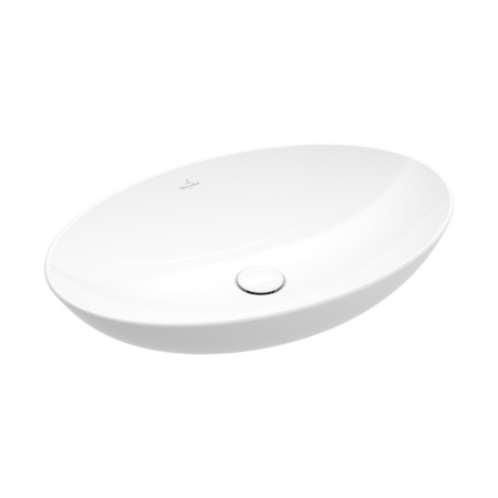Chiuvete baie - Lavoar pe blat alb lucios 56 cm, oval, Villeroy & Boch, Loop & Friends