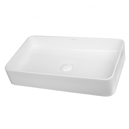 Baie - Lavoar pe blat alb lucios 60 cm, dreptunghiular, Fluminia Lena