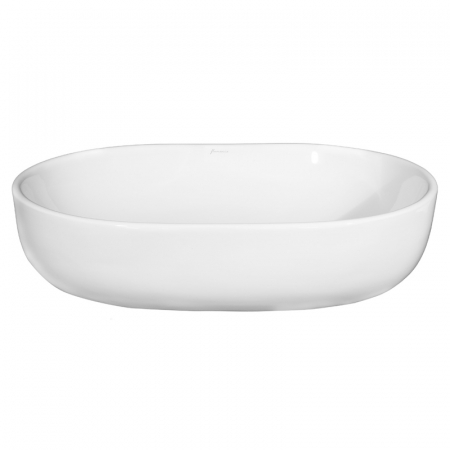 Lavoar pe blat alb lucios 60 cm, oval, Fluminia Odera [1]