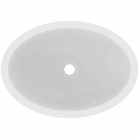 Lavoar pe blat alb lucios 60 cm, oval, Ideal Standard Strada [3]