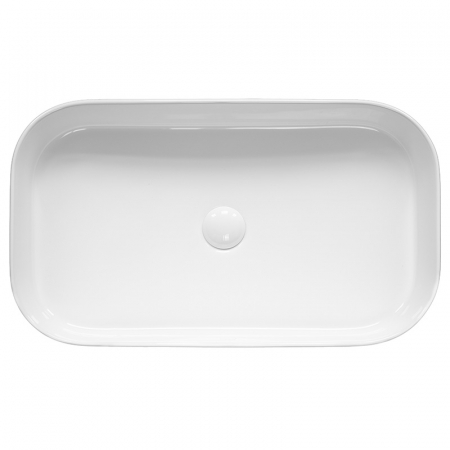 Lavoar pe blat alb lucios 65 cm, dreptunghiular, Fluminia Capri [1]