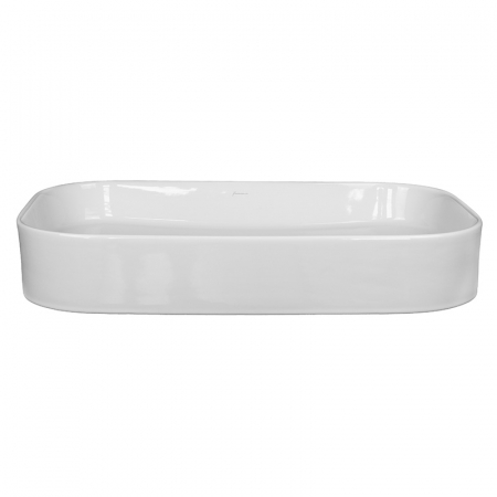 Lavoar pe blat alb lucios 65 cm, dreptunghiular, Fluminia Capri [2]