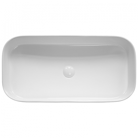 Lavoar pe blat alb lucios 75 cm, dreptunghiular, Fluminia Capri [1]