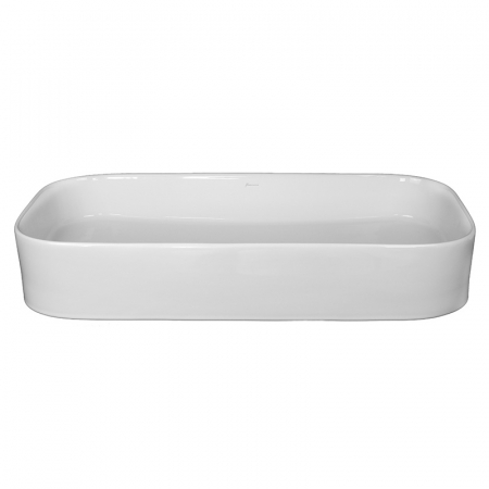Lavoar pe blat alb lucios 75 cm, dreptunghiular, Fluminia Capri [2]