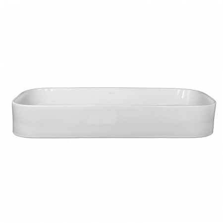 Lavoar pe blat alb lucios 85 cm, dreptunghiular, Fluminia Capri [2]