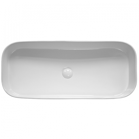Lavoar pe blat alb lucios 85 cm, dreptunghiular, Fluminia Capri [1]