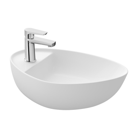 Lavoar pe blat, ceramica alba, 55x35.5x14 cm, Cersanit Moduo [0]