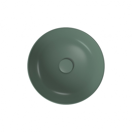 Lavoar pe blat verde mat 40 cm, rotund, Cersanit Larga [1]