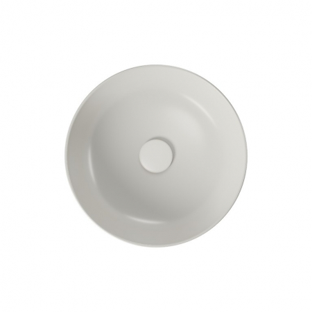 Lavoar pe blat gri deschis mat 40 cm, rotund, Cersanit Larga [1]