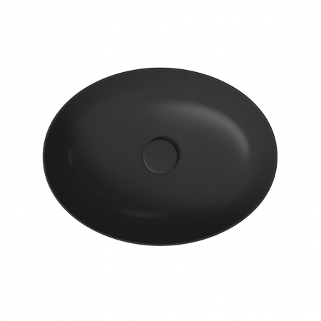 Lavoar pe blat antracit mat 50 cm, oval, Cersanit Larga [1]